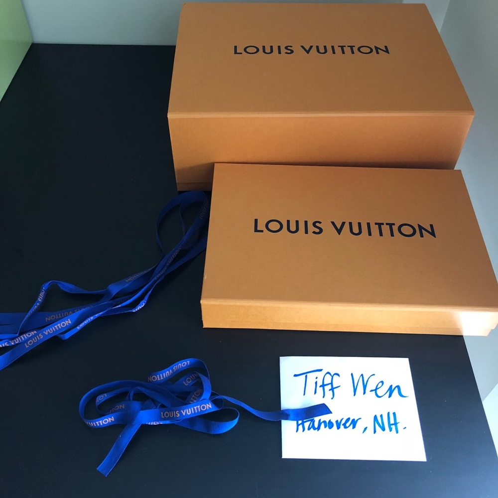 Authentic Louis Vuitton boxes with ribbons